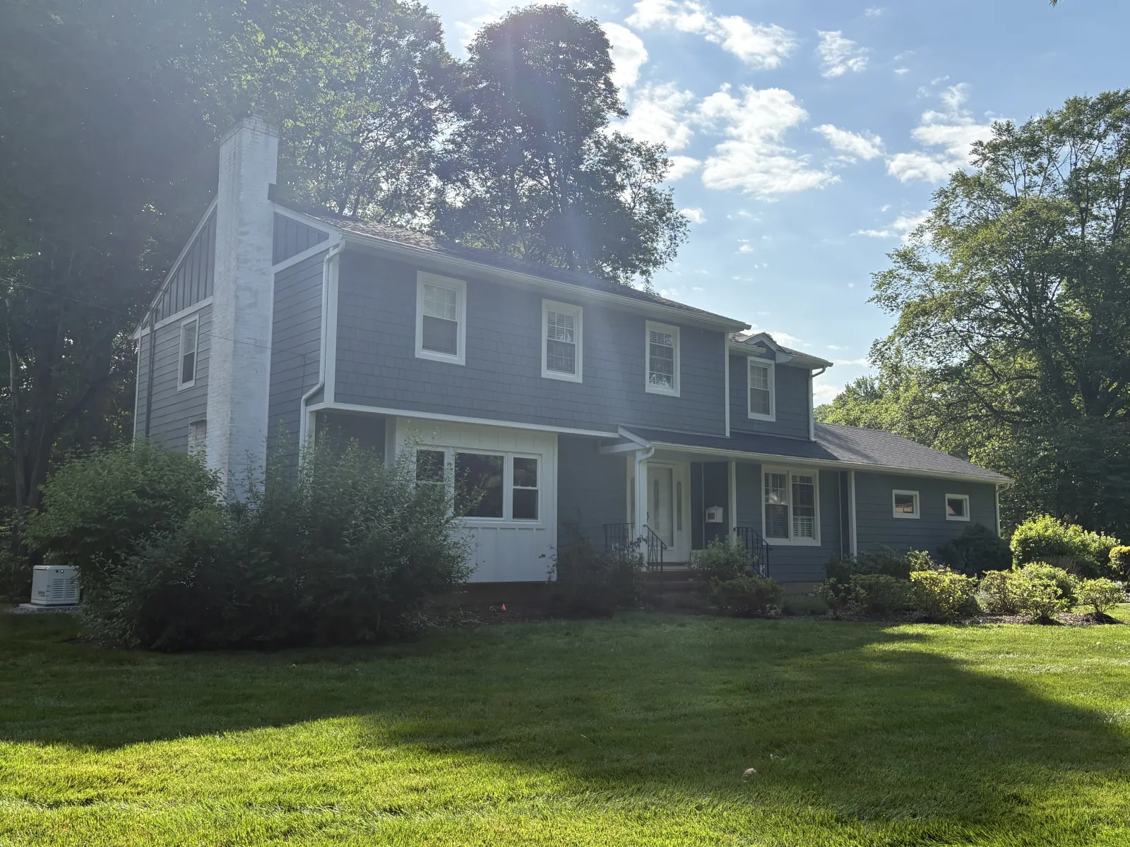 James Hardie board-and-batten siding on the rear elevation of a Freehold, NJ home